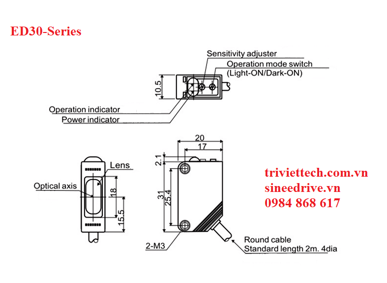 Cảm biến Aotoro ED30-T15C4 28 Cảm biến Aotoro ED30-T15C4