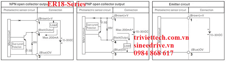 Cảm biến Aotoro ER18-DS30C1 4 ER18 8