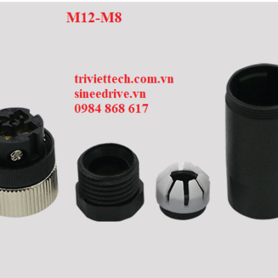 Đầu nối điện cảm biến M12 4 chân