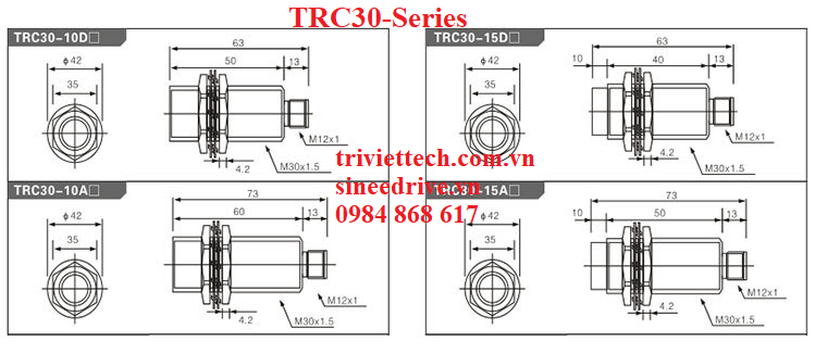 Cảm biến Aotoro TRC30-10DN2 21 Cảm biến Aotoro TRC30 series