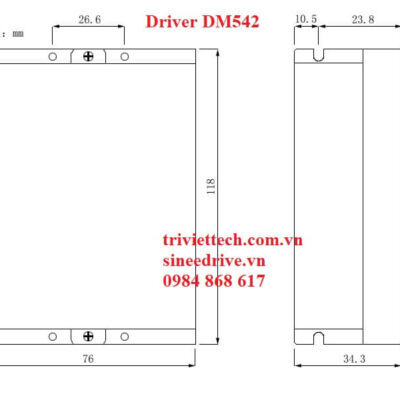 Driver điều khiển động cơ bước DM542 16 DM542 1