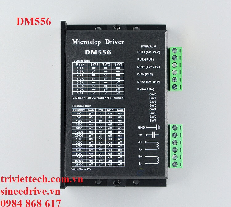Driver điều khiển động cơ bước DM556 24 Driver điều khiển động cơ bước DM556