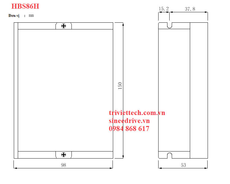 Driver điều khiển động cơ bước HBS86H