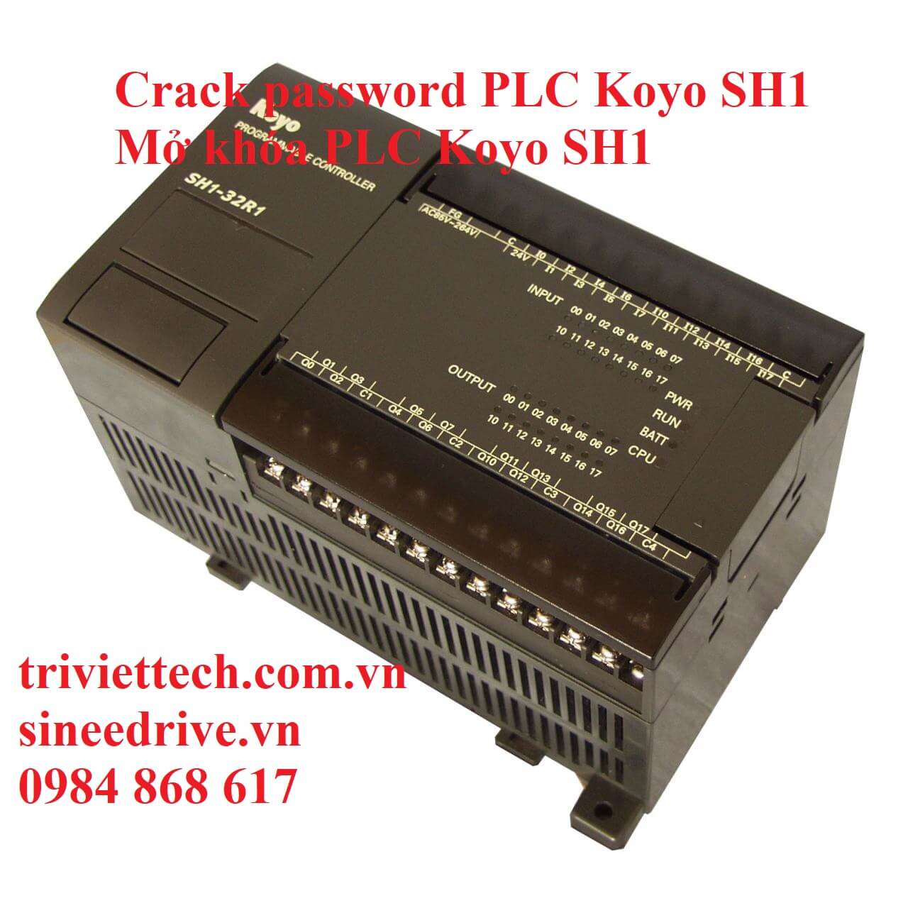Unlock/Crack password PLC Koyo SH1