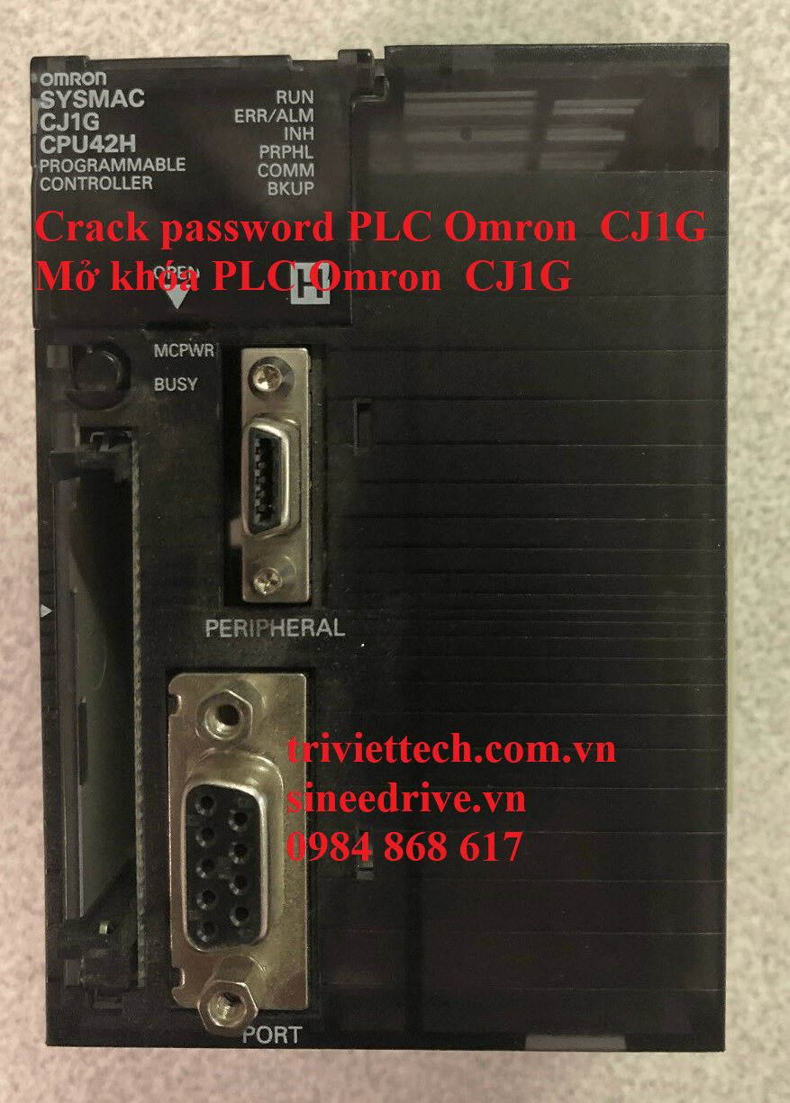Unlock/Crack password PLC Omron  CJ1G