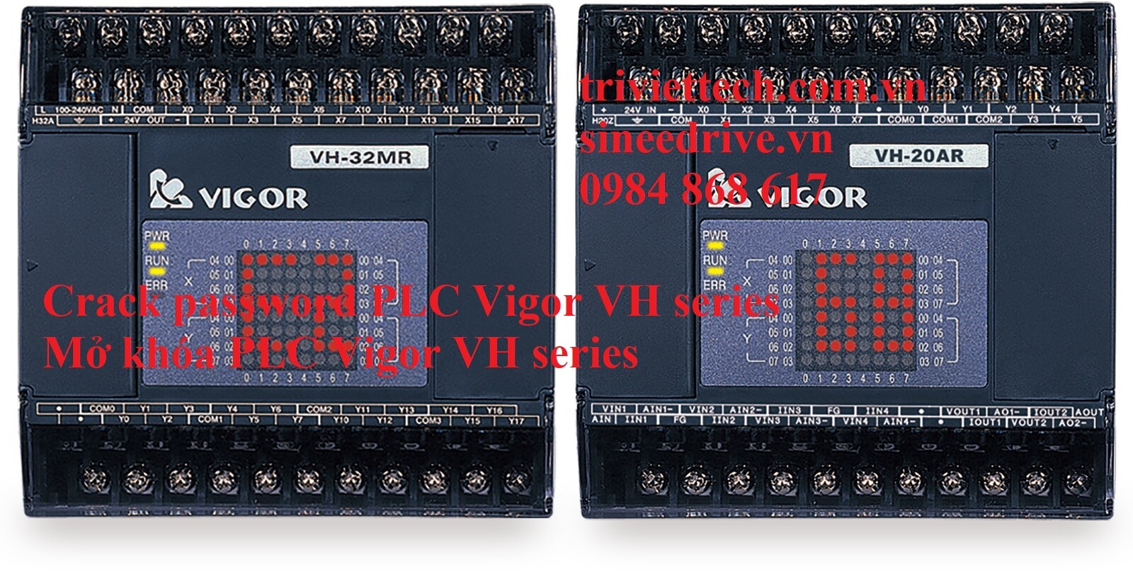 Unlock/Crack password PLC Vigor VH series