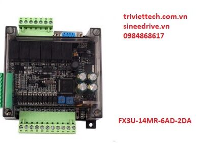 Board lập trình PLC Mitsubishi FX3U-14MR-6AD-2DA
