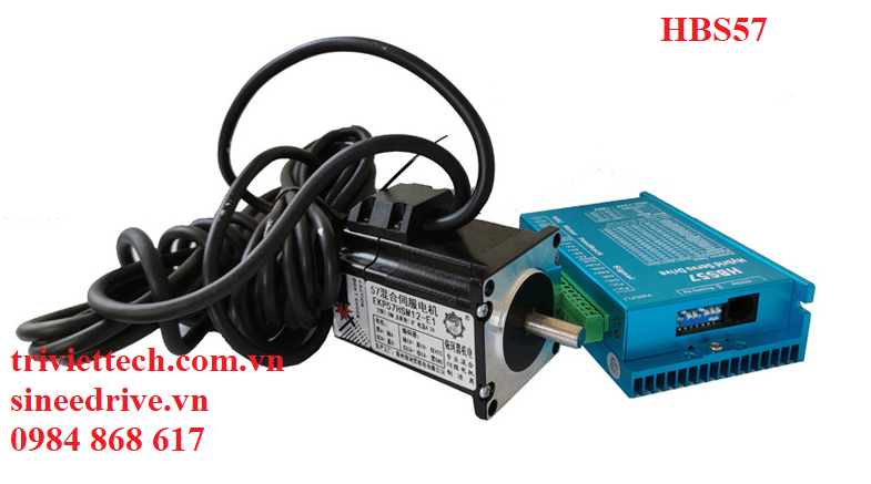 Bộ động cơ EKP57HSM22-E1 và Driver HBS57 8 Bộ động cơ EKP57HSM22-E1 và Driver HBS57