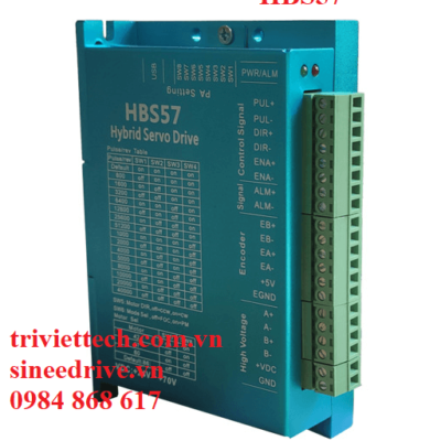 Bộ động cơ EKP57HSM12-E1 và Driver HBS57 20 HBS57 3