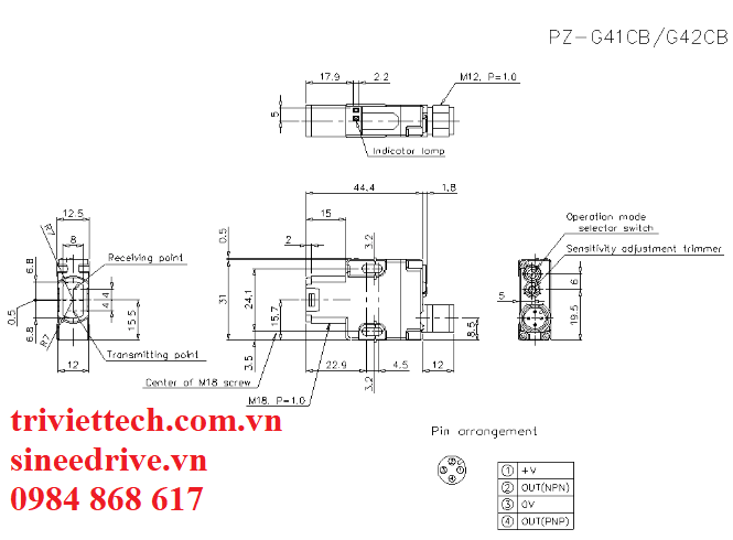 Cảm biến quang PZ-G41CB