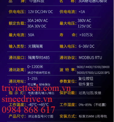 Module Relay trung gian 8 kênh 30A 16 module tiep suc