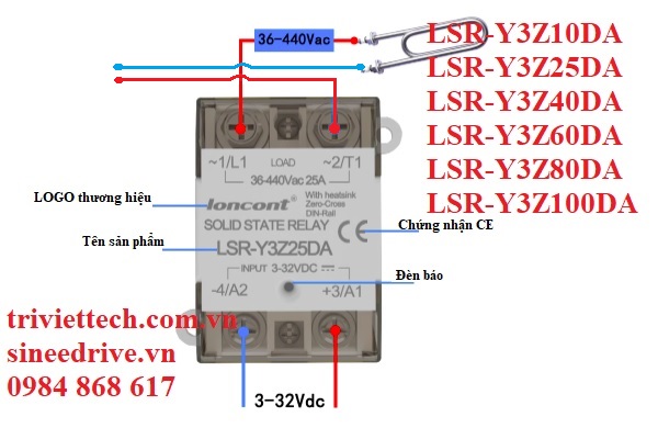 SSR Loncont LSR-Y3Z25DA 23 LSR Y3Z10DA 0 1