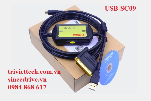 Cáp lập trình PLC Mitsubishi USB-SC09 21 USB SC09 5