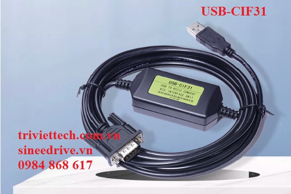 Cáp lập trình PLC Omron USB-CIF31 2 USB CIF31