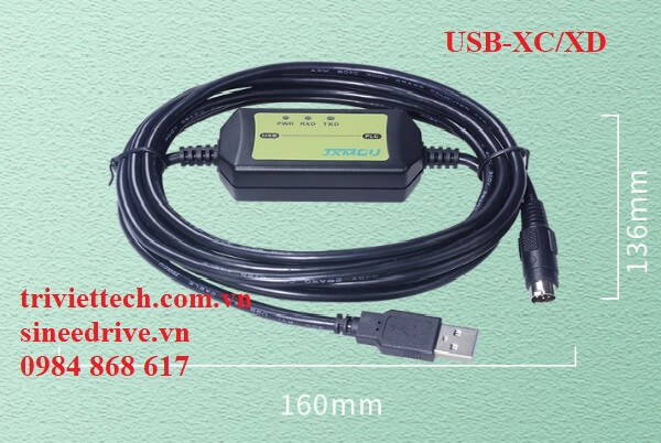 Cáp lập trình PLC Xinjie USB-XC/XD 19 USB XC XD 0