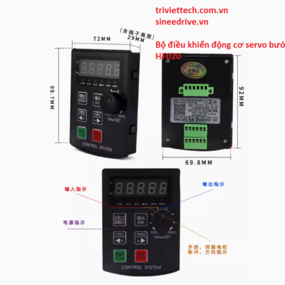 Bộ điều khiển động cơ servo bước HF020