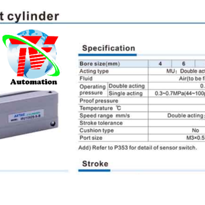 Xi lanh Airtac MU 7 5