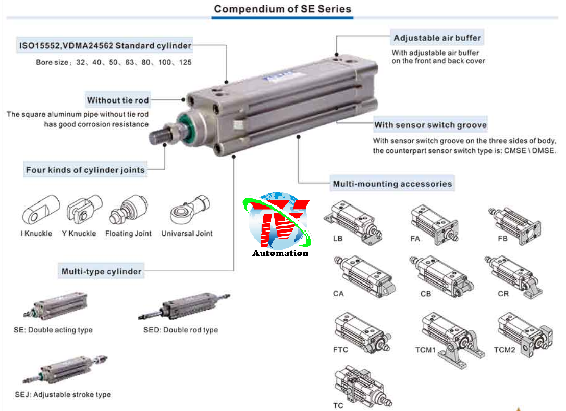 Xi lanh Airtac SE 9 Xi lanh Airtac SE