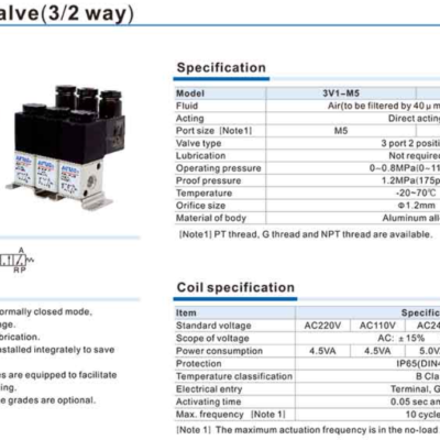Van điện từ Airtac 3V1 13 1 1